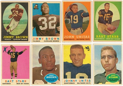 1957-1963 Topps Football Collection (400+) Including Hall of Famers